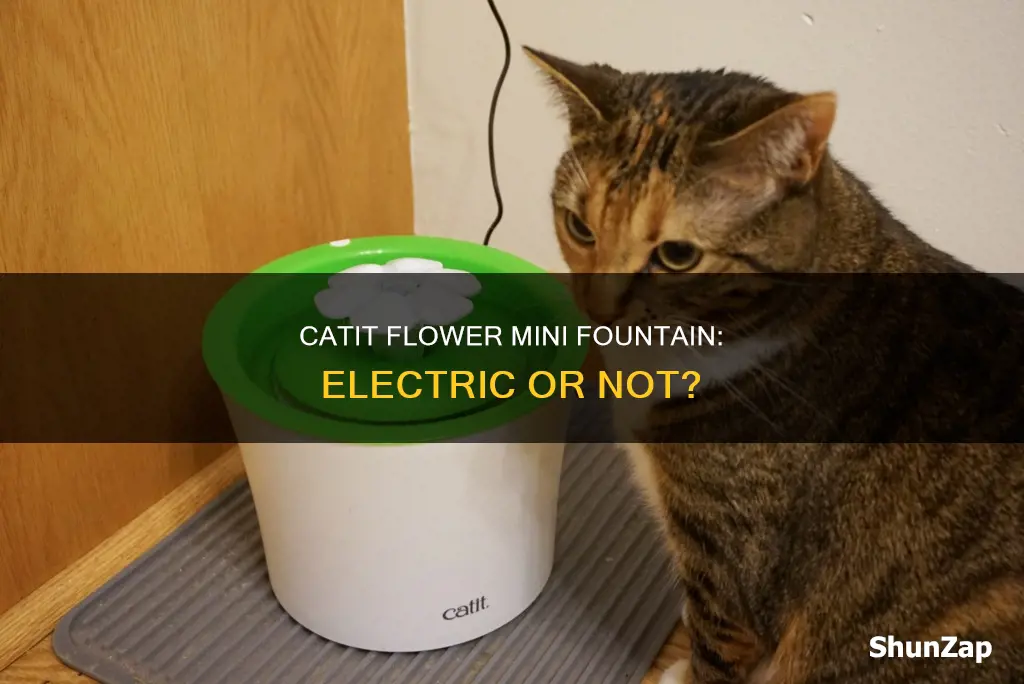 is the catit flower mini fountain electric