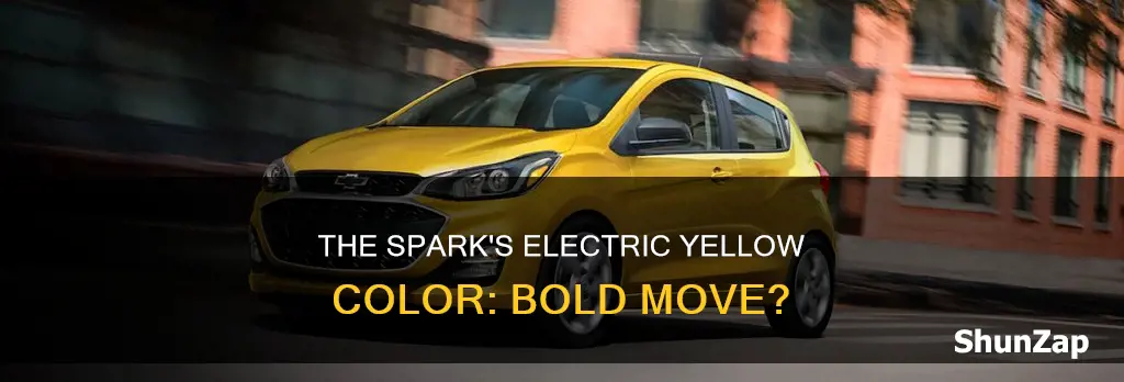 is the chevy spark electric yellow color