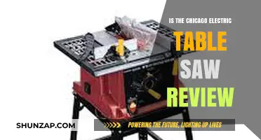 Chicago Electric Table Saw: A Comprehensive Review