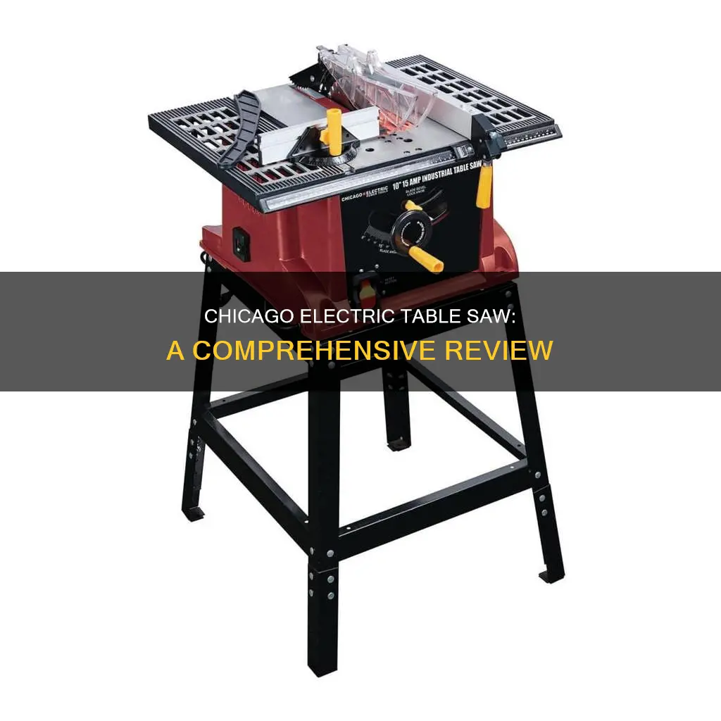 is the chicago electric table saw review