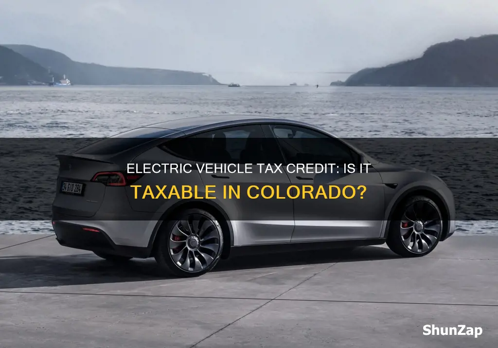 is the colorado electric vehicle credit taxable income
