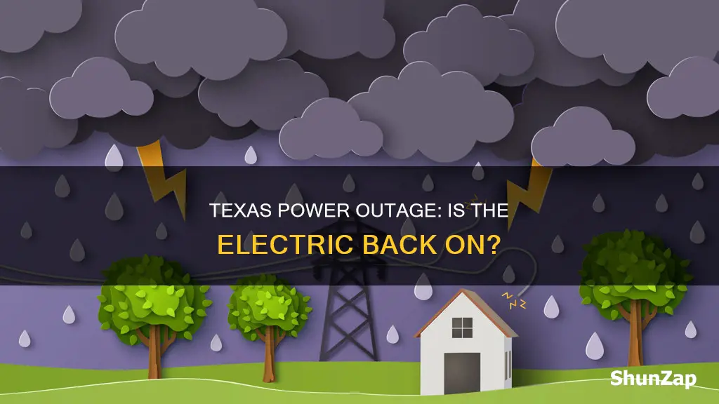 is the electric back on in texas