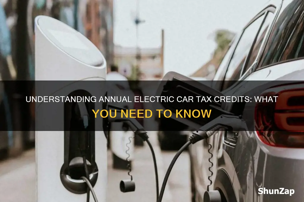is the electric car tax credit per year