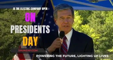 Electric Company Operations on Presidents' Day