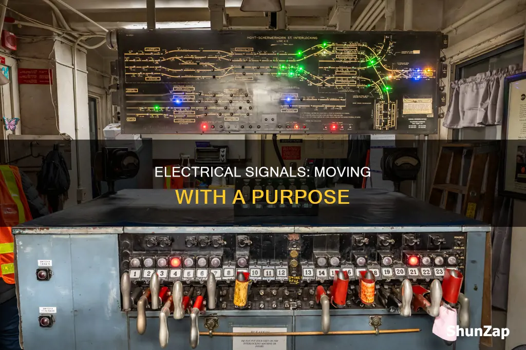 is the electrical signal that typically moves
