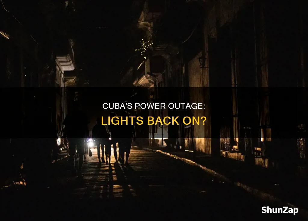 is the electricity back on in cuba