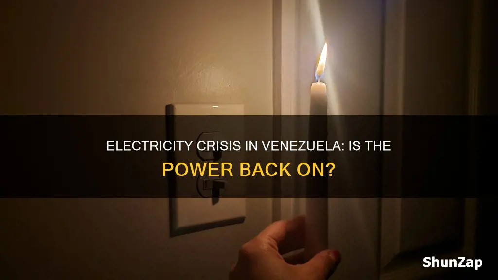 is the electricity back on in venezuela