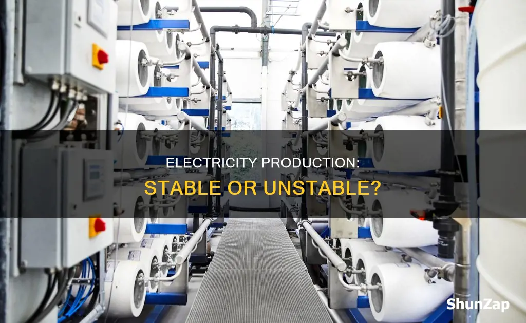 is the electricity production in statistical control