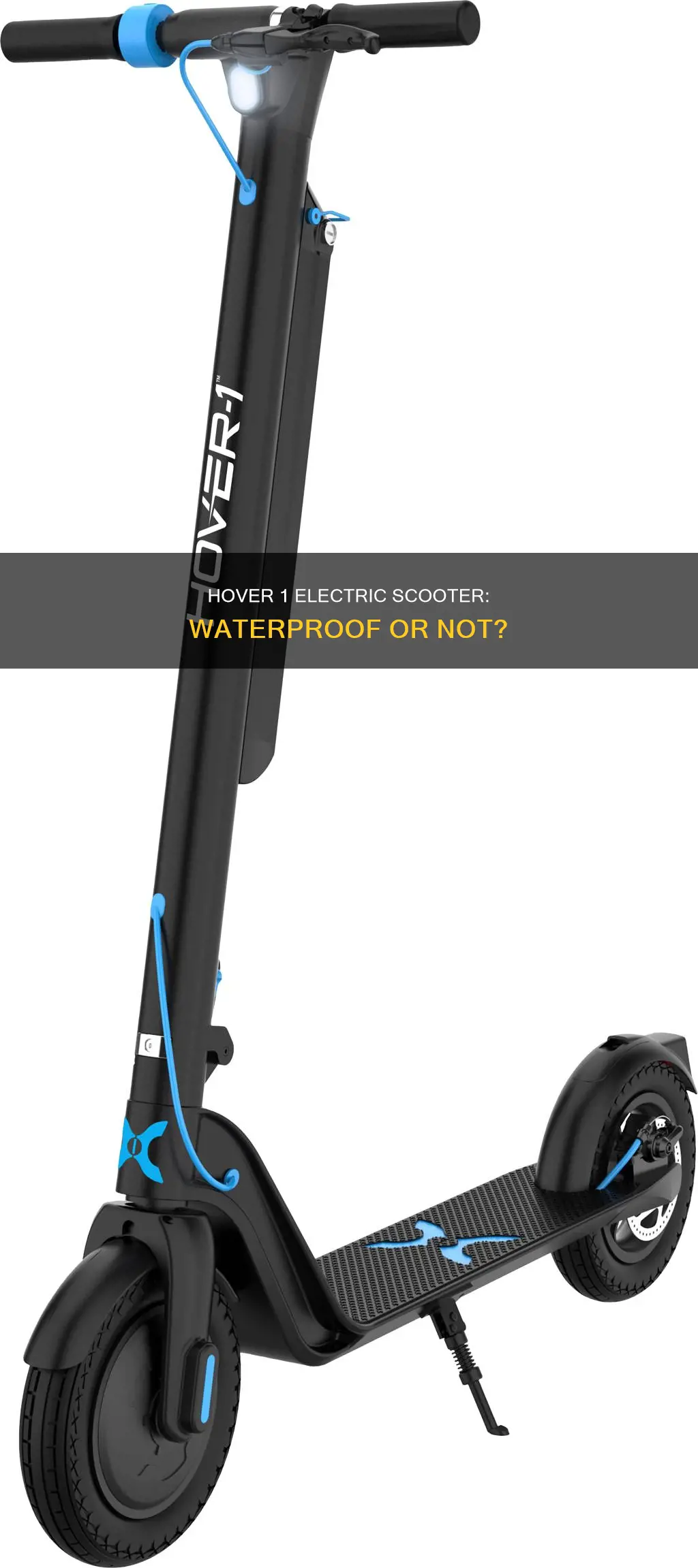 is the hover 1 electric scooter waterproof