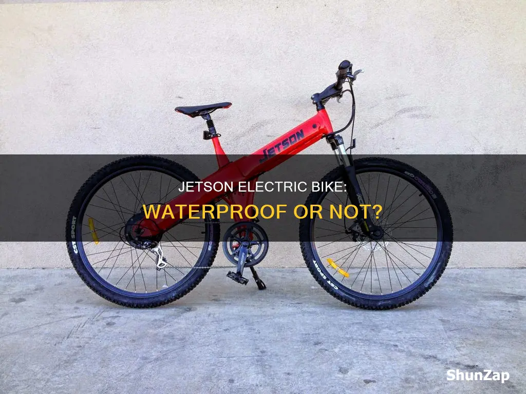 is the jetson electric bike waterproof