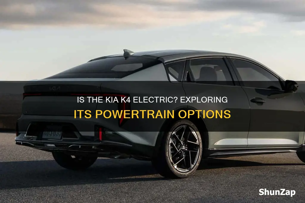 is the kia k4 an electric car