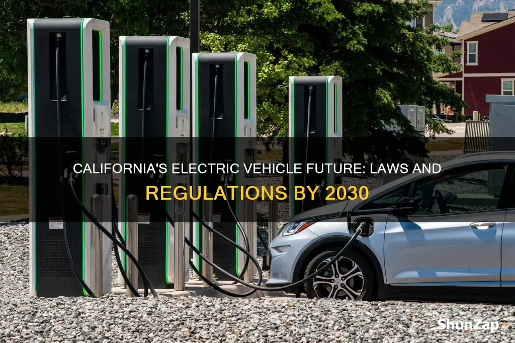 is the law of electric vehicles in 2030 for california