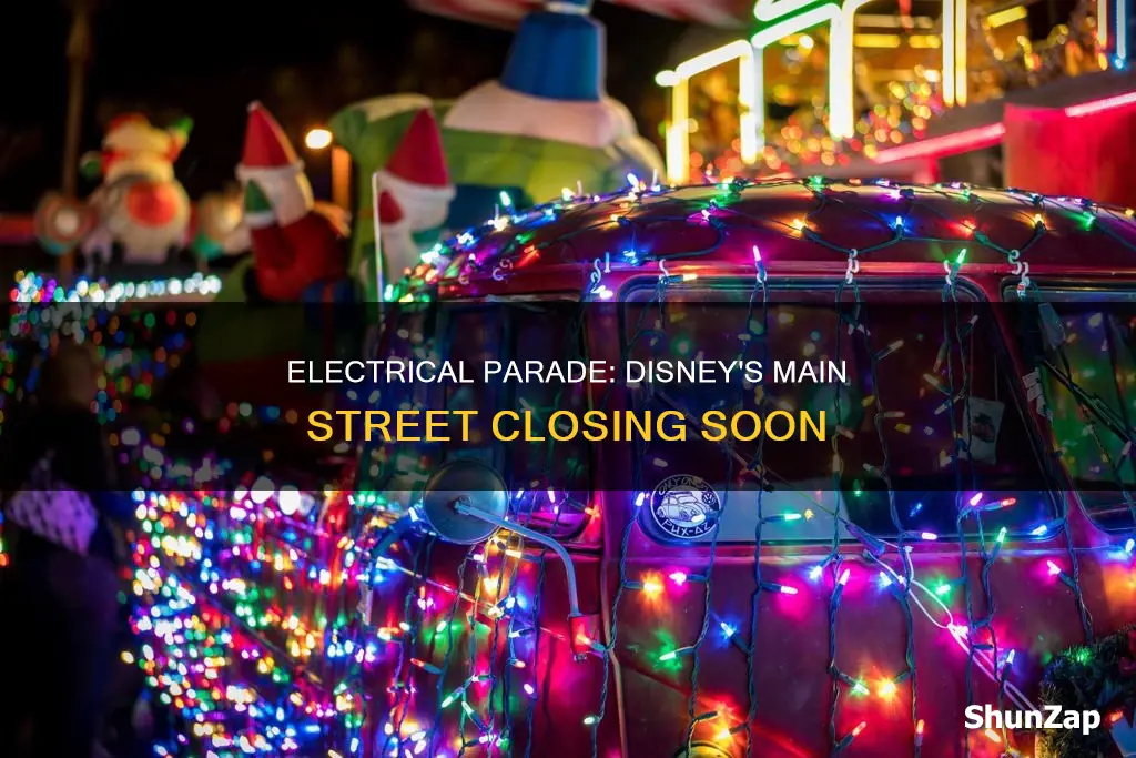 is the main street electrical parade closing