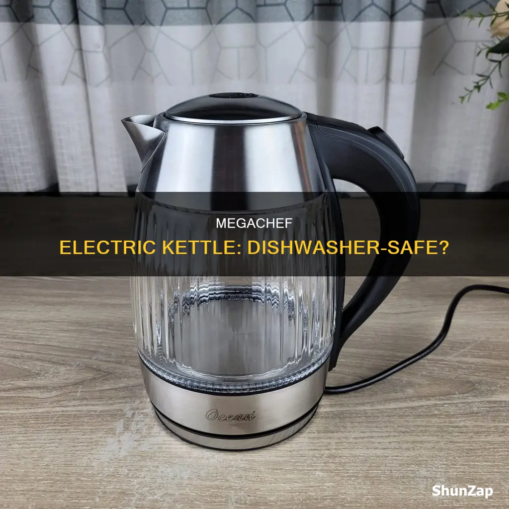 is the megachef electric kettle dishwasher safe