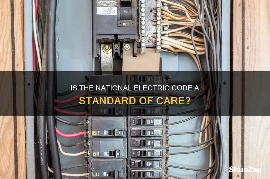 is the national electric code a standard of care