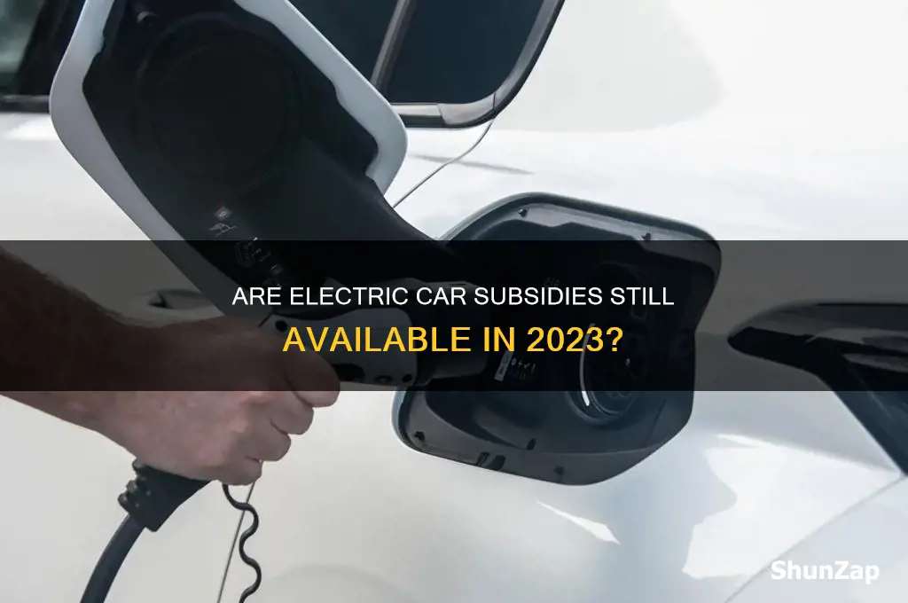 is the subsidy on electric cars still availbel