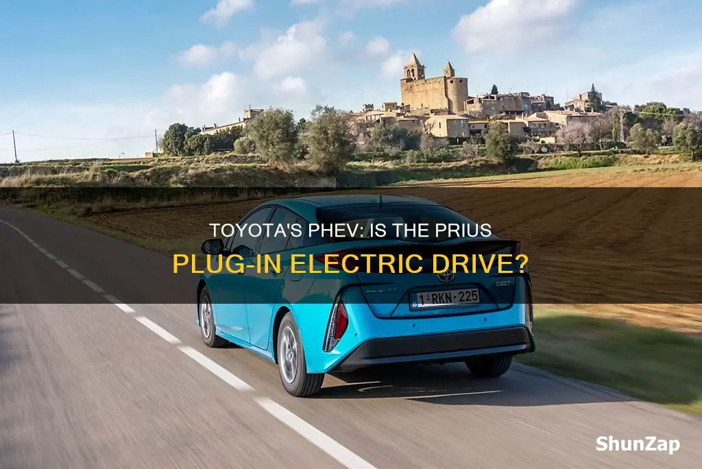 is the toyota prius plug in an electric drive vehicle