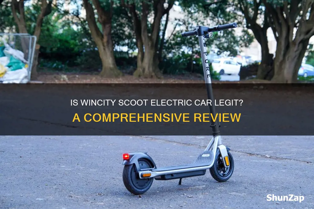 is the wincity scoot electric car legit