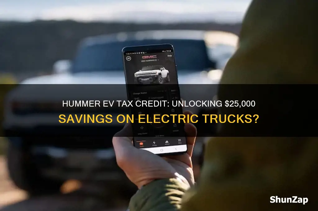 is there a 25000 hummer electric car credit