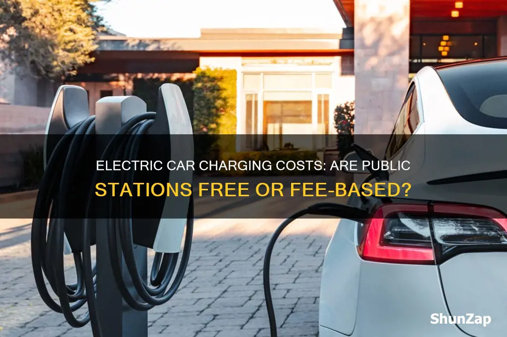 is there a fee for electric car charging stations