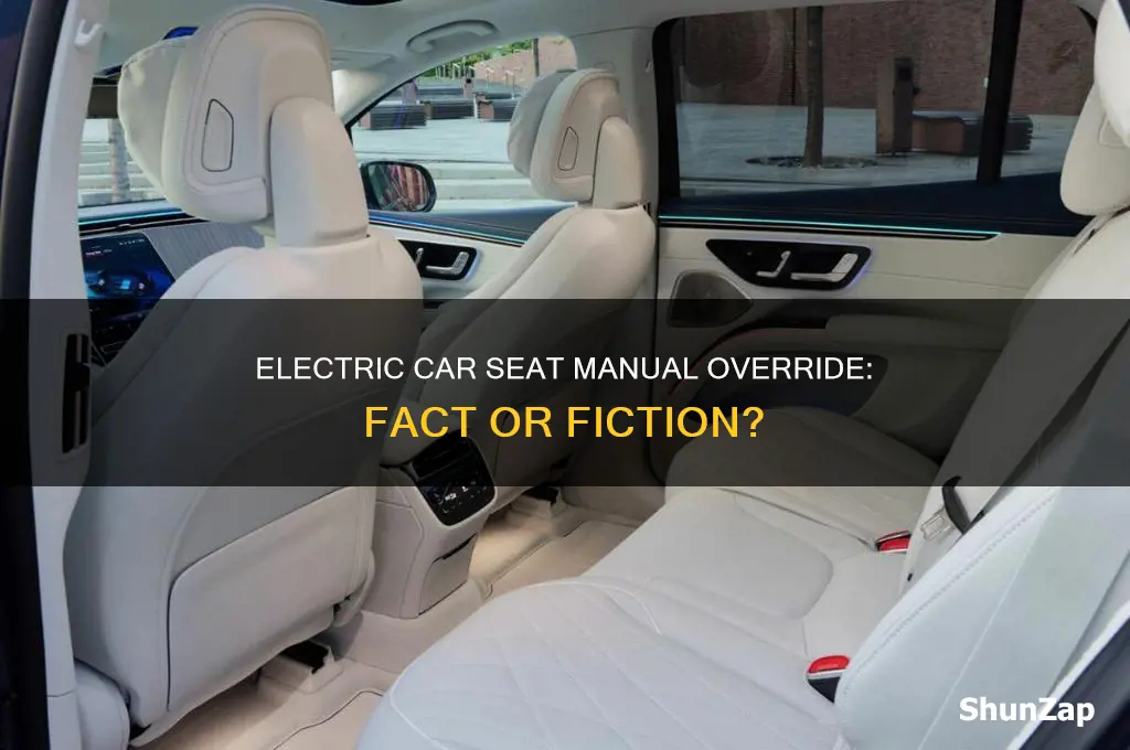 is there a manual override on electric car seats