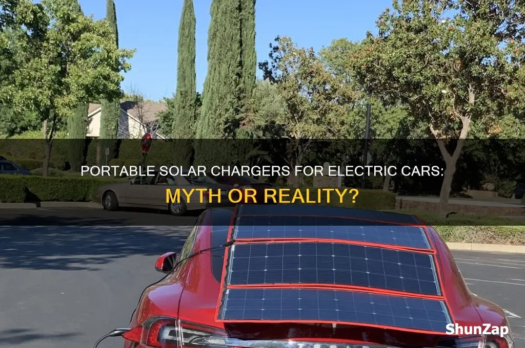 is there a portable solar charger for electric cars