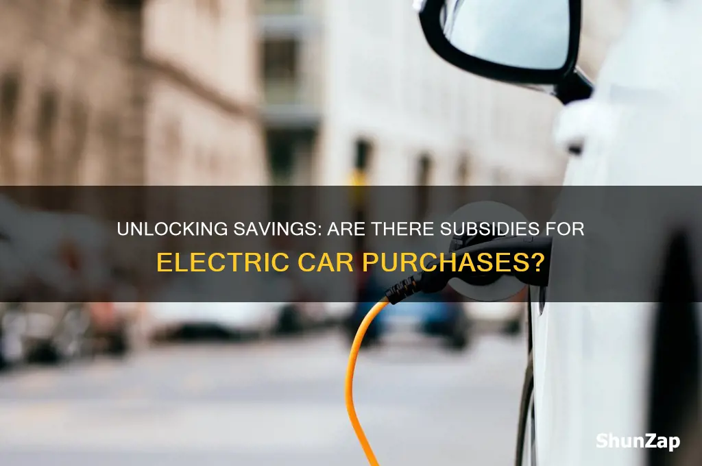 is there a subsidy to buy an electric car