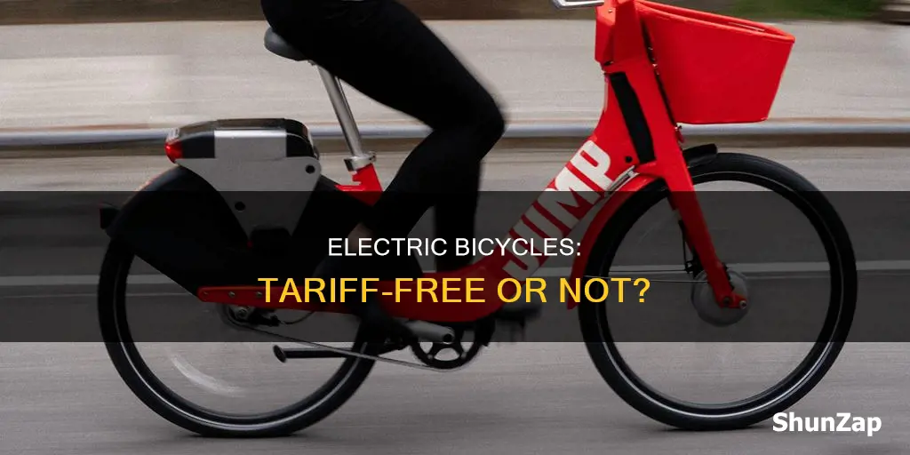 is there a tariff on electric bicycles