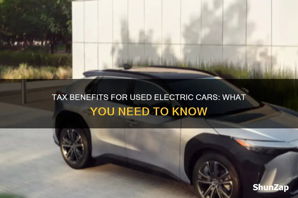 is there a tax cut for a used electric car