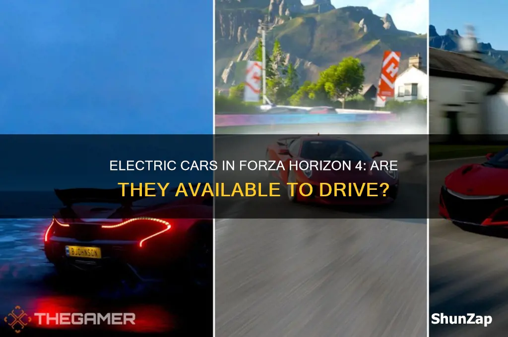 is there an electric car in forza horizon 4