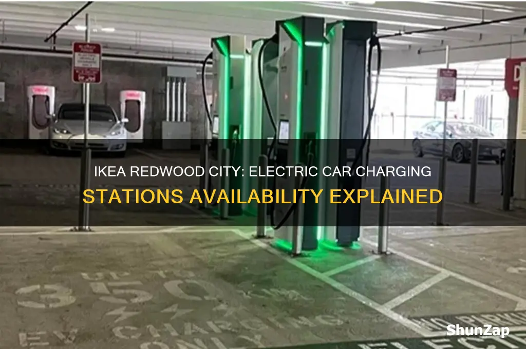 is there electric car charger at ikea redwood city