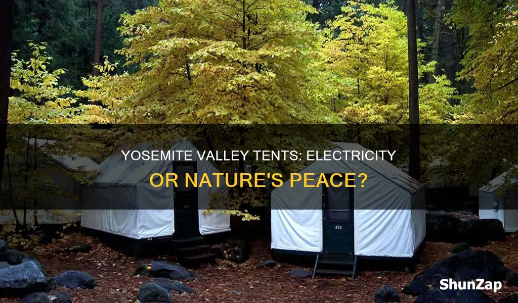 is there electricity at yosemite valley tents