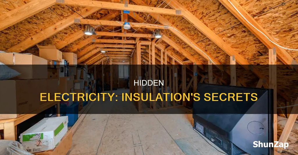 is there electricity behind insulation in attic