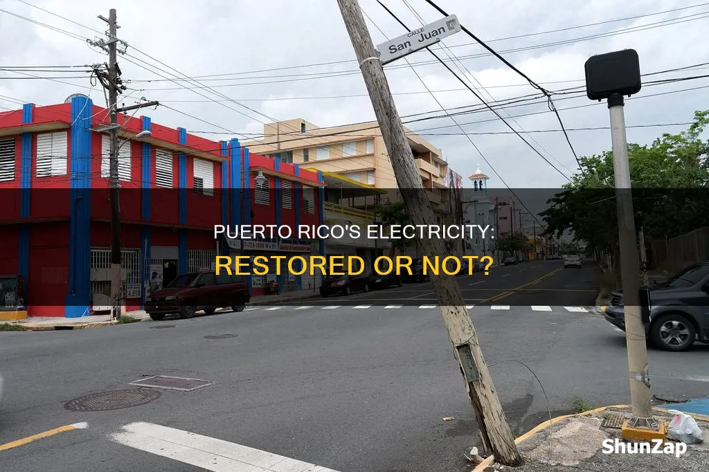 is there electricity in puerto rico now