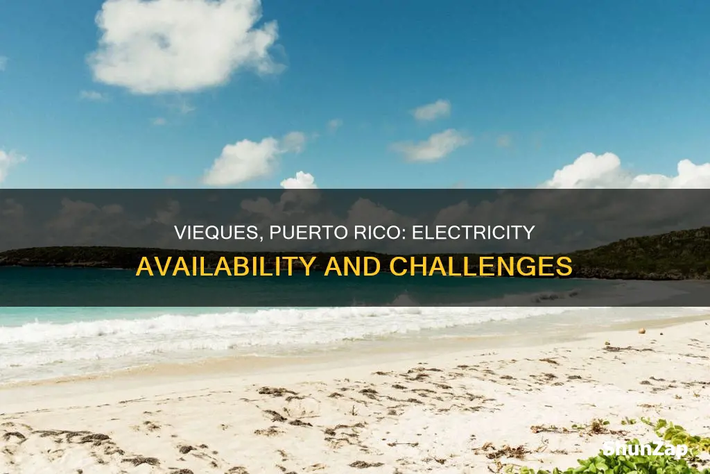 is there electricity on vieques puerto rico