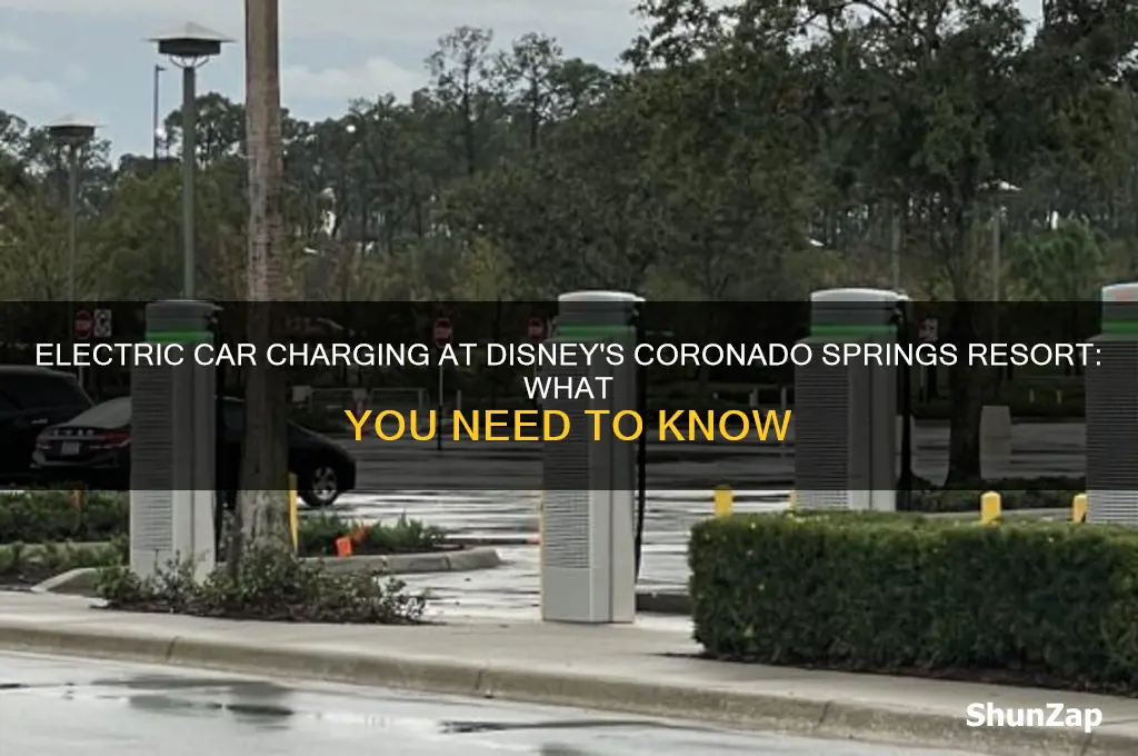 is there electrics car charging at disney coronado
