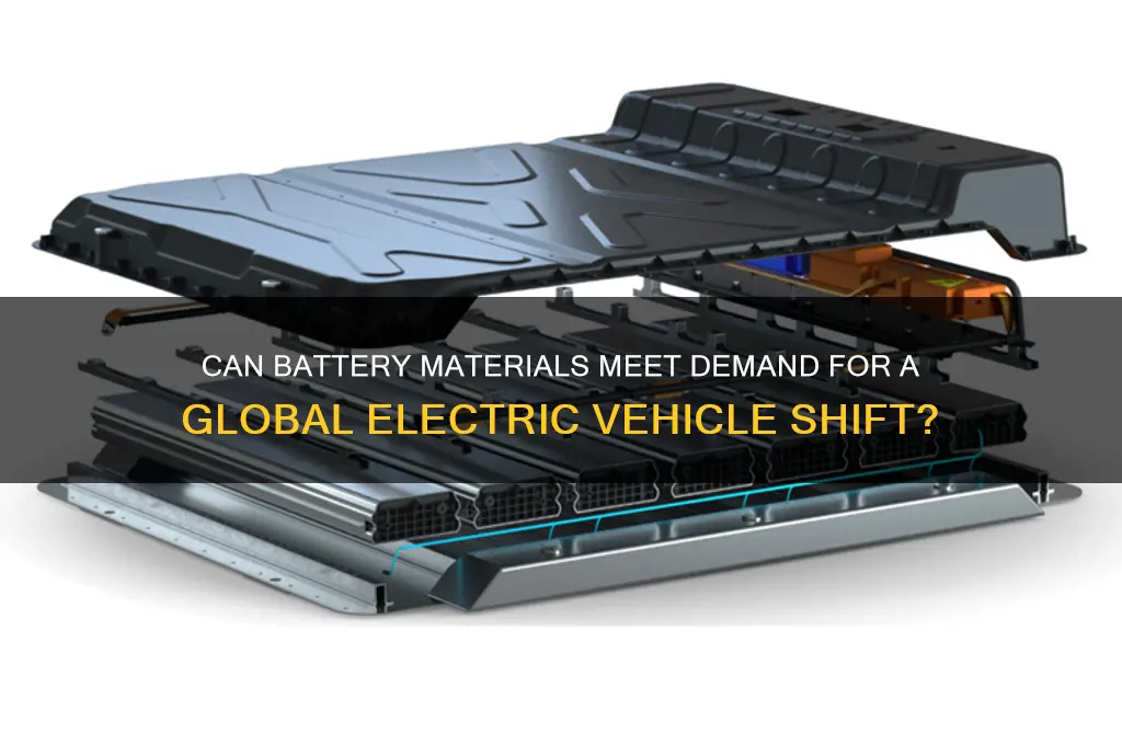 is there enough battery materials to make all cars electric