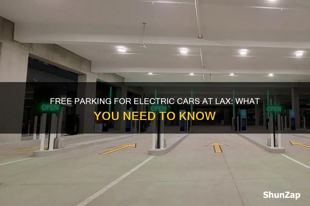 is there free parking at la x for electric cars