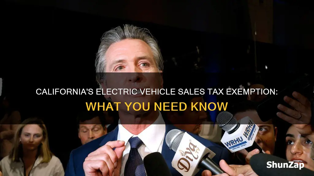 is there sales tax on electric vehicles in california