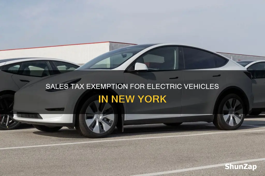 is there sales tax on electric vehicles in ny