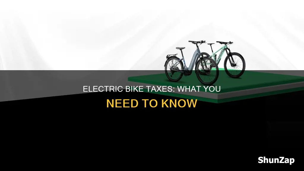 is there tax on electric bikes