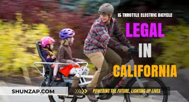 Electric Throttle Bikes: California's Legal Landscape