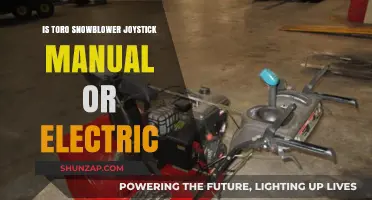 Toro Snowblower Joystick: Manual or Electric?