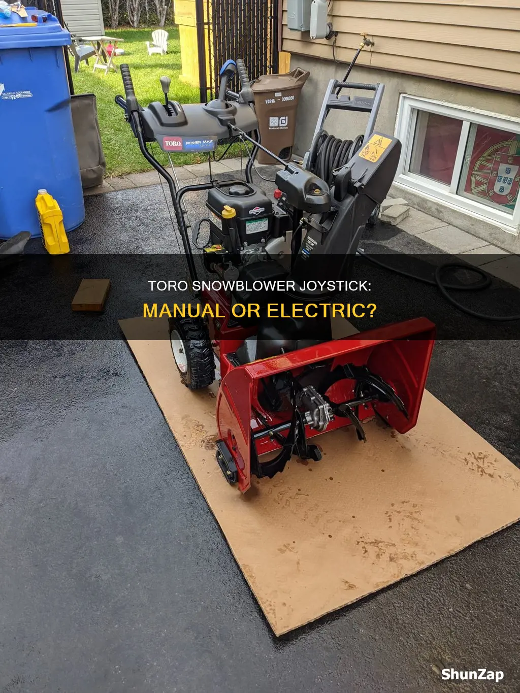 is toro snowblower joystick manual or electric