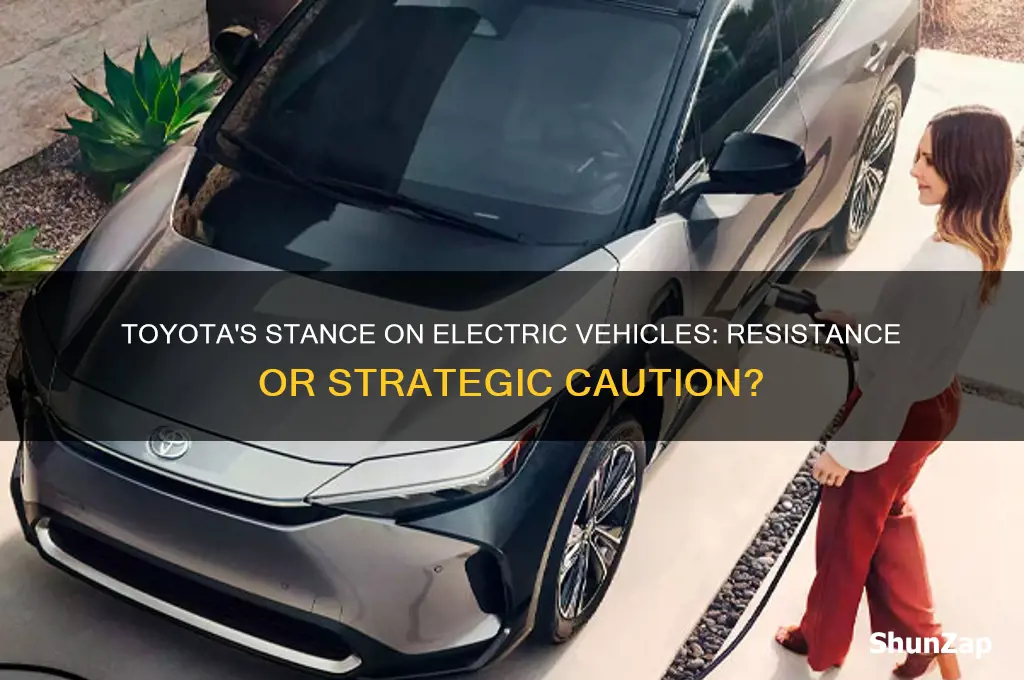 is toyota against electric cars
