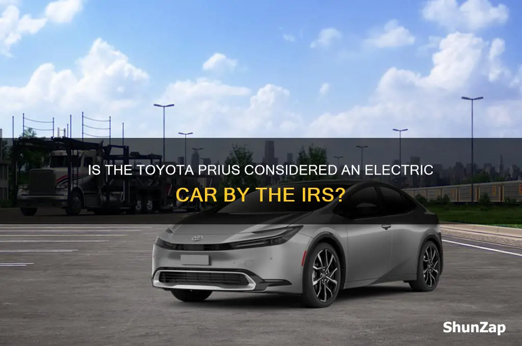 is toyota prius an electric car for tyhe irs