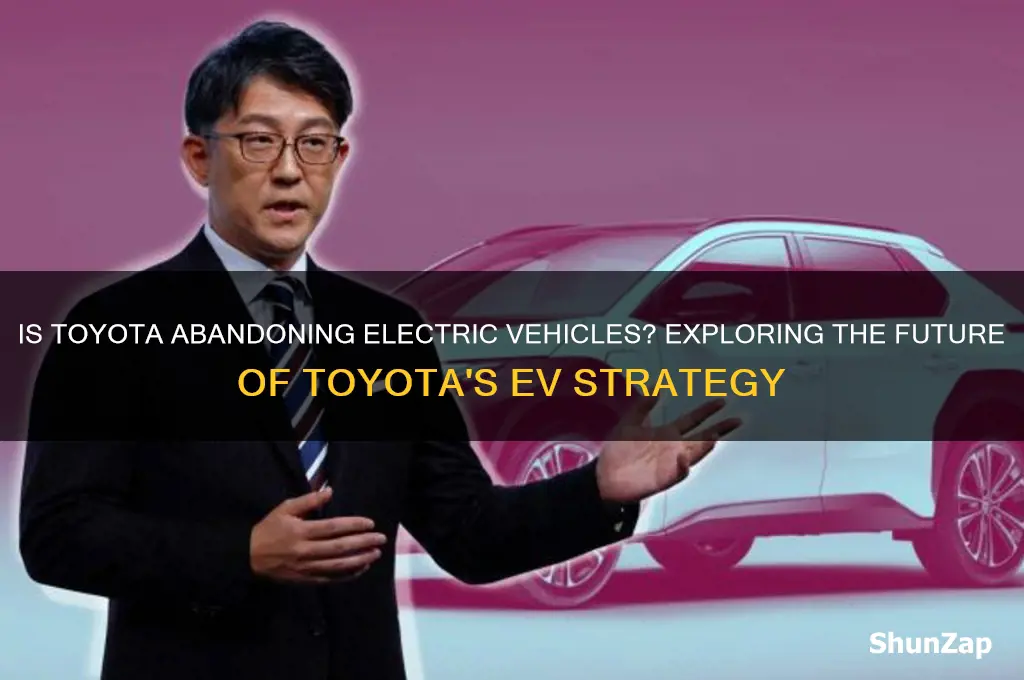 is toyota stopping electric cars