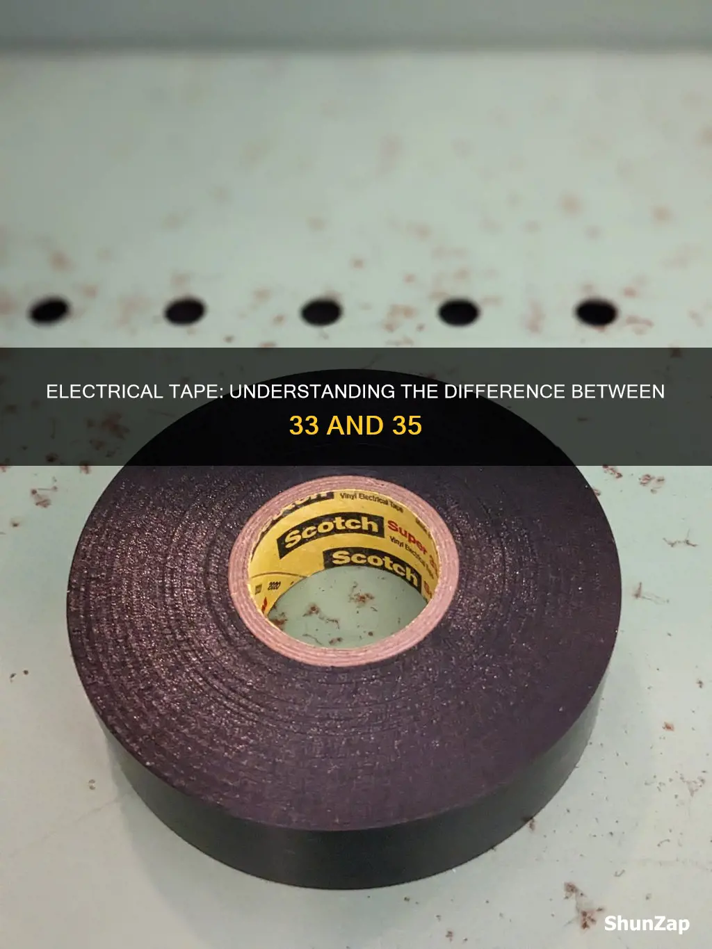 is vinyl electrical tape 35 vs 33