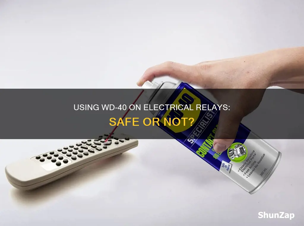 is wd 40 ok on electrical relays