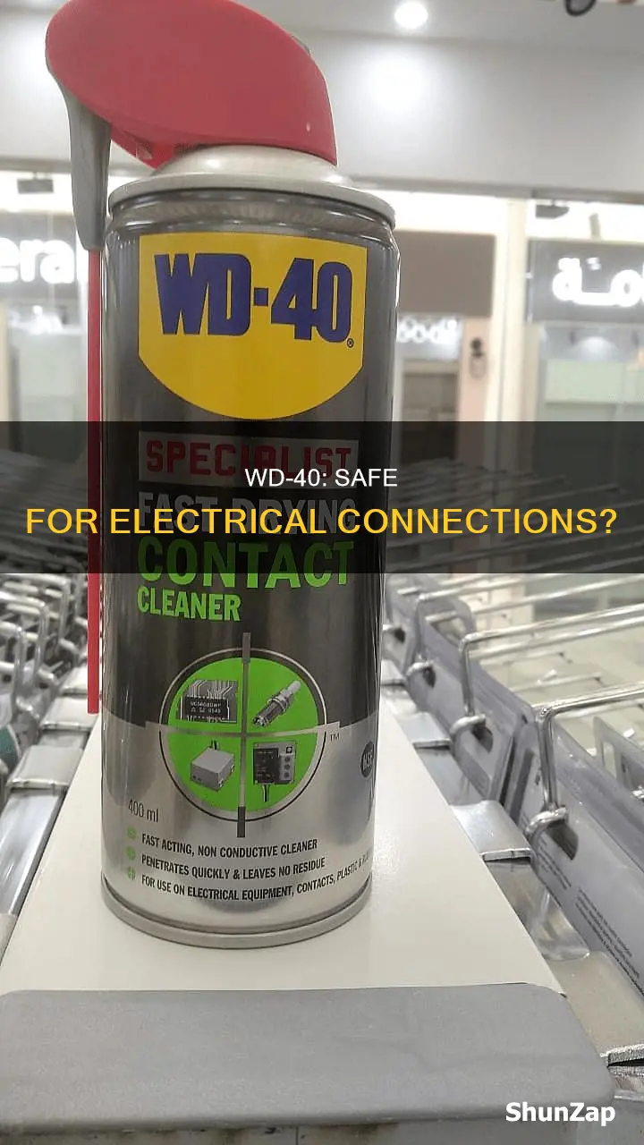 is wd 40 safe for electrical connections